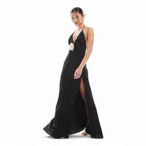 Bardot Aradia Halter Dress In Black
Style # 59278DB corsage maxi dress Size 10
